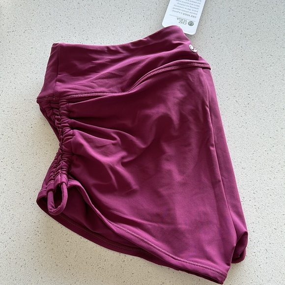 Sunshine High Waisted Swim Shorts - Ruched Side - Picture 6 of 6